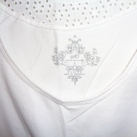 SO White Tank Top Junior's Size Large - Picture 4 of 7